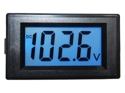 Digitální panelový voltmetr JYX85-Y 100VDC, 70x40x22mm napáj.: 6-12VDC