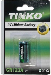 Baterie TINKO CR123A 3V lithiová, 1500mAh