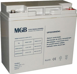 Pb akumulátor MGB VRLA AGM 12V/18Ah