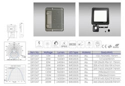 Reflektor LED 50W s PIR čidlem GR1047