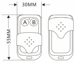 Dálkový ovládač ZY1-2 433MHz 2 kanálový