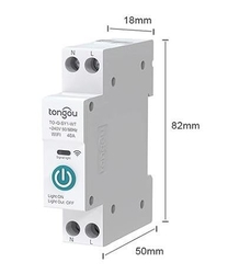 Jistič 63A 1P s ovládáním wifi na DIN lištu TO-Q-SY1-WT  90-260VAC