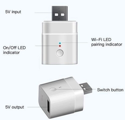 Sonoff Micro 5V chytrá WiFi zásuvka USB